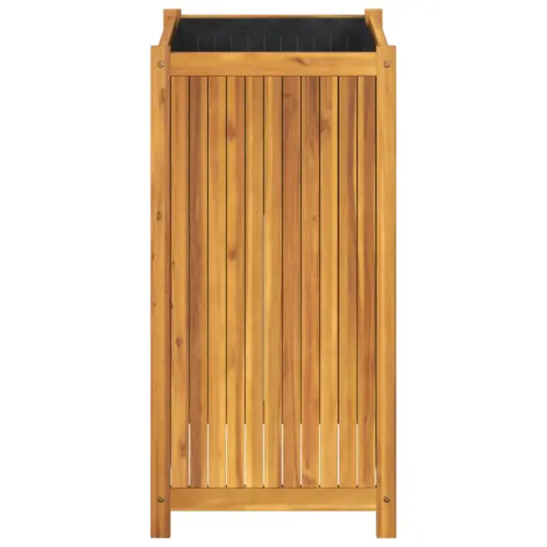 Voodriga akaatsiapuidust taimekast lausriidest kotiga, 50 x 50 x 100 cm – 4