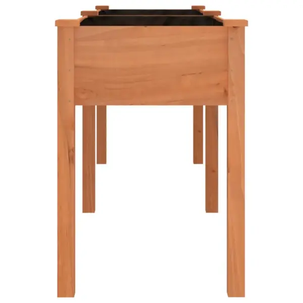 Voodriga kõrge taimelava nulupuust, pruun, 203 x 53 x 76 cm – 5