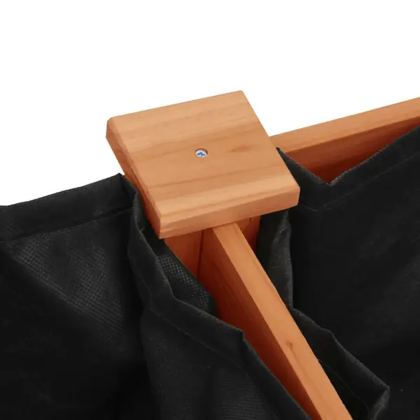 Voodriga kõrge taimelava nulupuust, pruun, 203 x 53 x 76 cm – 6