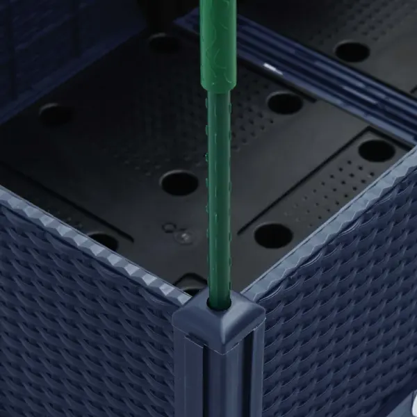 Võrega aia taimekast, sinakashall PP, 160 x 120 x 142,5 cm – 7