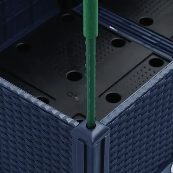 Võrega kõrgendatud taimekast, sinakashall PP, 160 x 40 x 142,5 cm – 6