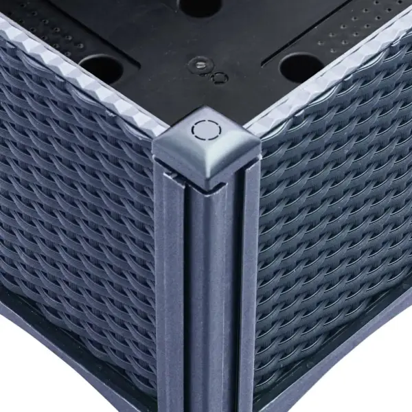 Võrega kõrgendatud taimekast, sinakashall PP, 160 x 120 x 142 cm – 7