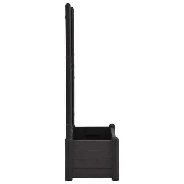 Võrega taimekast, 90 l, antratsiithall PP, 100 x 43 x 142 cm – 5