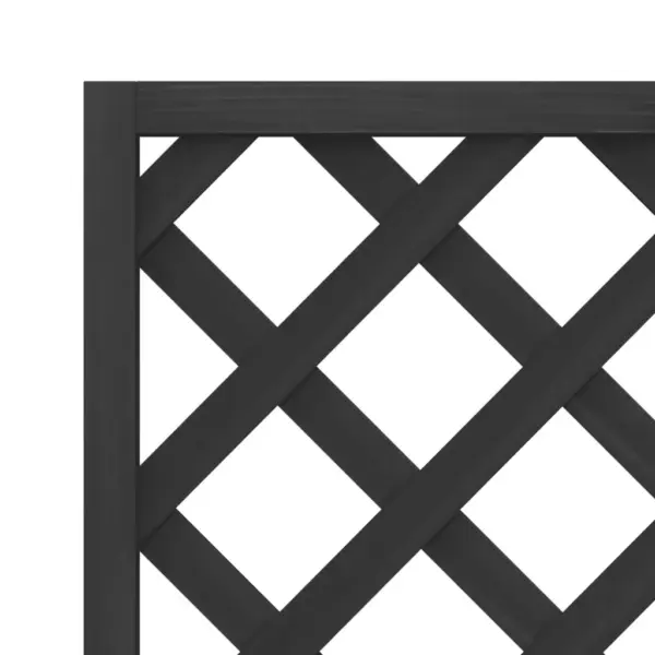 Võrega taimekast aeda ja rõdule, must nulupuit, 40 x 30 x 135 cm – 7