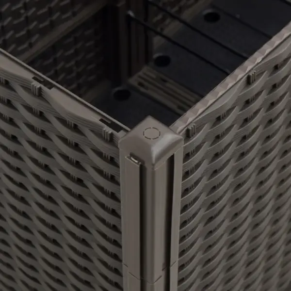 Pruun võrega taimekast ronitaimedele, PP, 160 x 40 x 140 cm – 6