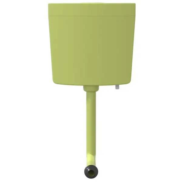 Oliiviroheline WC loputuskast kükktualetile, alumise vee sisselaskega, 3/6 l, polüpropüleen – 4