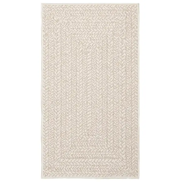 Kreemjas džuudimustriga sise- ja õuevaip ZIZUR, 60 x 110 cm, polüpropüleen – 3