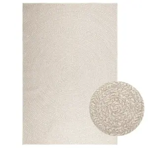 Sise- ja õuevaip ZIZUR, džuudi välimus, kreemjas, 160 x 230 cm, polüpropüleen