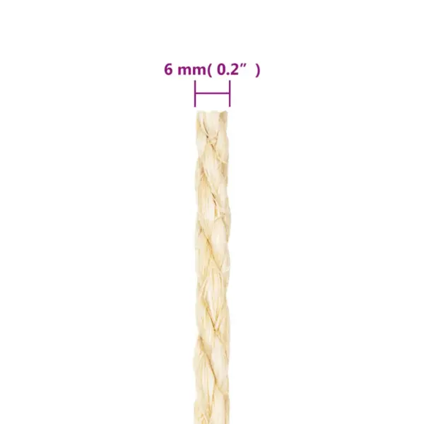 100% sisalist nöör, 6 mm, 25 m, pruun – 4