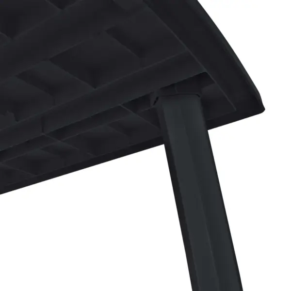 11-osaline plastist aiamööbli komplekt, antratsiithall, laud 216 x 90 cm, 10 kokkupandavat tooli – 12