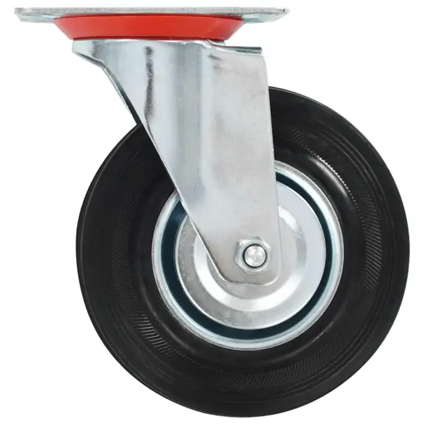 Pöörlevad kummirattad mööblile ja seadmetele, 12 tk, 125 mm, 100 kg – 4