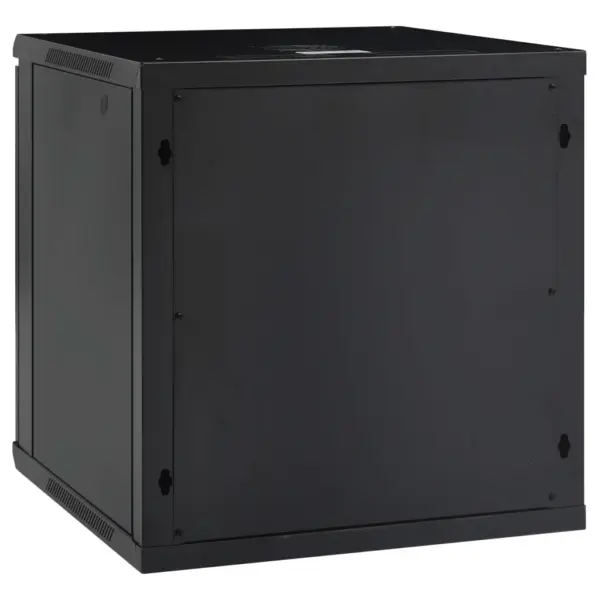 12U seinale paigaldatav 19” võrgukapp, must, IP20, 600 x 600 x 640 mm – 4