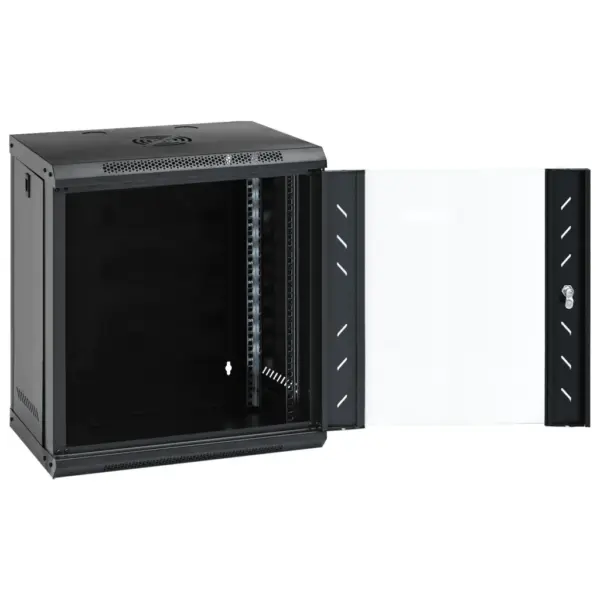 12U seinale paigaldatav serverikapp 19-tollistele seadmetele, must, IP20, 53 x 40 x 60 cm – 2