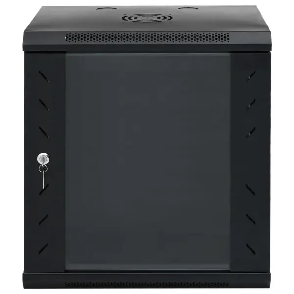 12U seinale paigaldatav serverikapp 19-tollistele seadmetele, must, IP20, 53 x 40 x 60 cm – 3