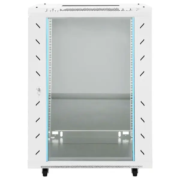 15U 19-tolline serverikapp pöörlevatel jalgadel, IP20, hall, 60 x 45 x 86 cm – 3