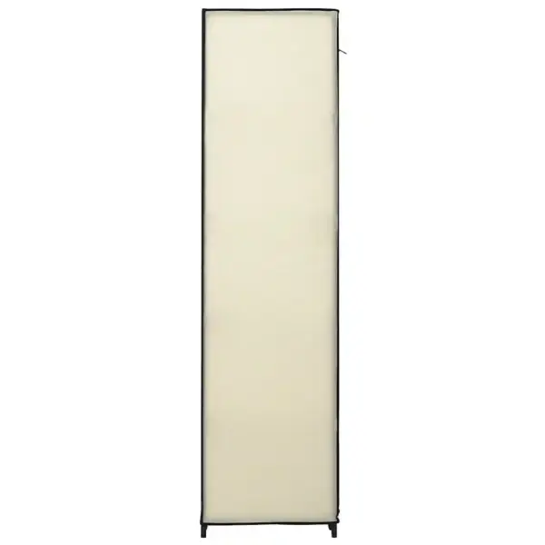 Kokkupandavad riidekapid, 2 tk, kreemjasvalge fliiskangas, 110 x 45 x 175 cm – 6