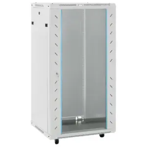22U 19-tolline serverikapp pöörlevate jalgadega, IP20, hall, 60 x 60 x 120 cm