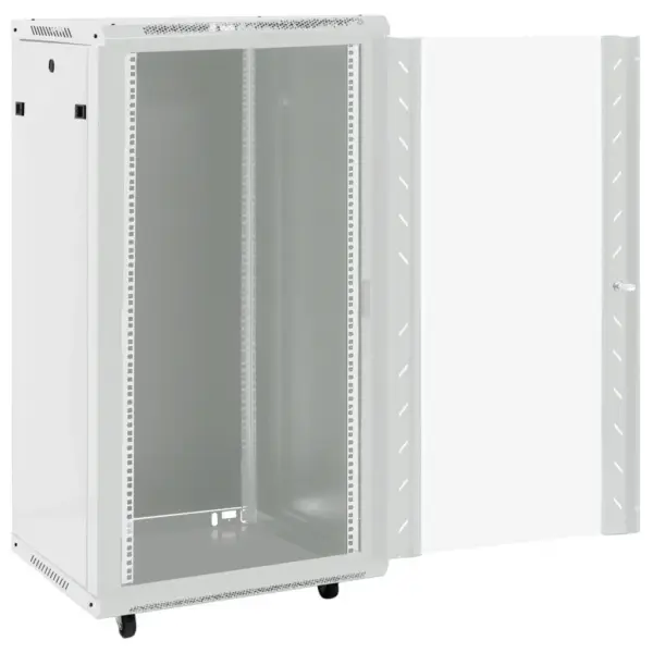 22U 19-tolline serverikapp pöörlevate jalgadega, IP20, hall, 60 x 60 x 120 cm – 2