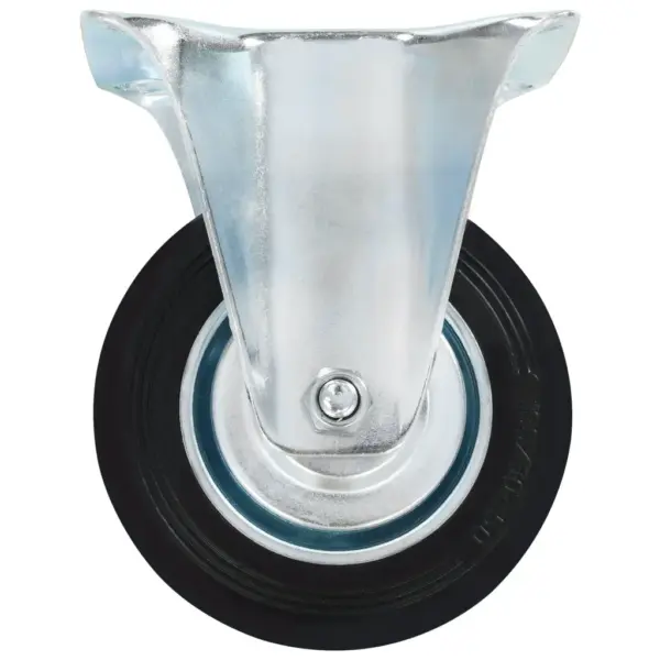 24 tk pöörlevad kummirattad, 100 mm, must, 12 piduritega, kuni 70 kg – 7