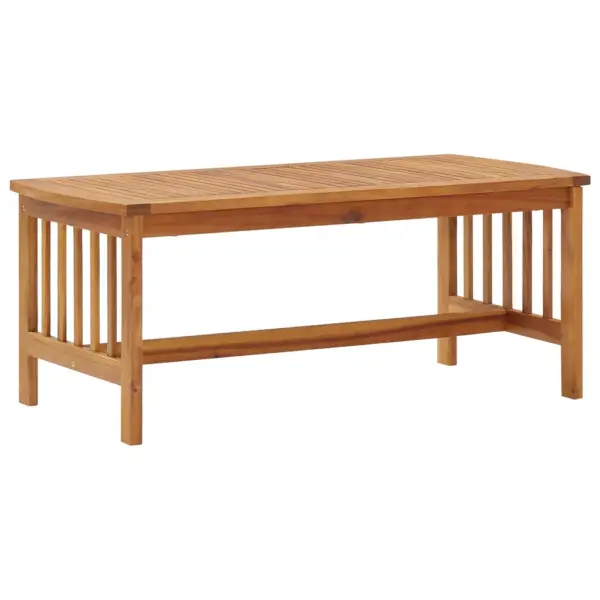 3-osaline aiamööbli komplekt, akaatsiapuit, 2 aiapinki ja kohvilaud, laud 102 x 50 x 43 cm – 3