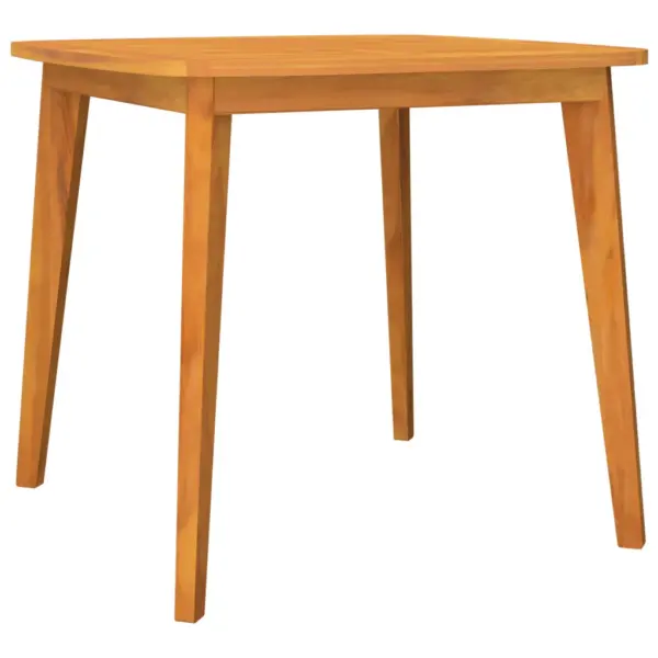 3-osaline akaatsiapuidust aiamööbli komplekt, pruun, laud 85 x 85 cm ja 2 tooli – 4
