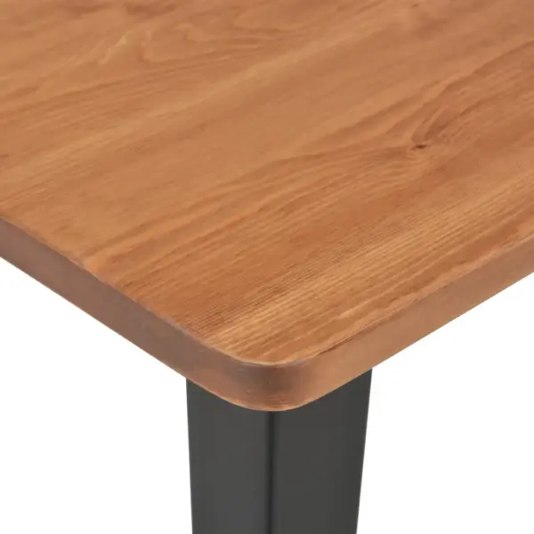 3-osaline baarikomplekt lauaga ja 2 virnastatava baaritooliga, must/pruun, laud 60 x 60 x 108 cm – 5