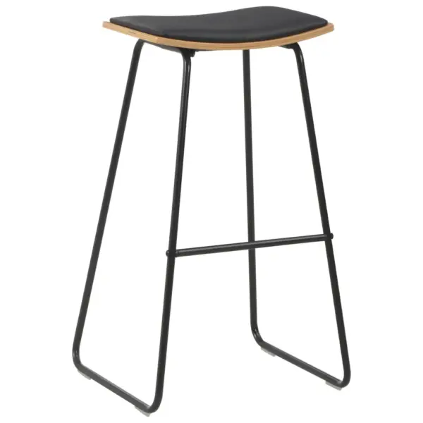 3-osaline baarikomplekt, must ja pruun, terasraamiga, laud 60 x 60 x 108 cm – 8