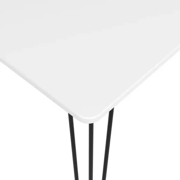 3-osaline baarikomplekt valge lauaga, taaskasutatud puidust toolid, 120 x 60 x 105 cm – 5