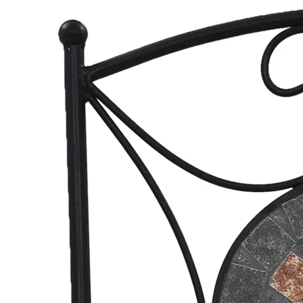 3-osaline bistrookomplekt keraamiliste plaatidega, terrakota/hall/oranž, laud 60 x 70 cm – 12
