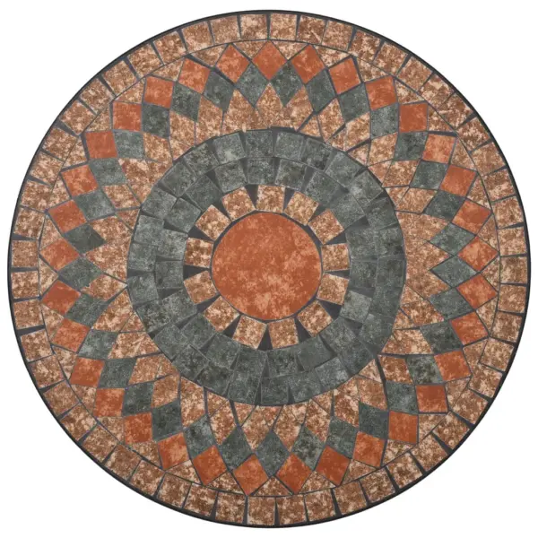 3-osaline bistrookomplekt keraamiliste plaatidega, terrakota/hall/oranž, laud 60 x 70 cm – 4