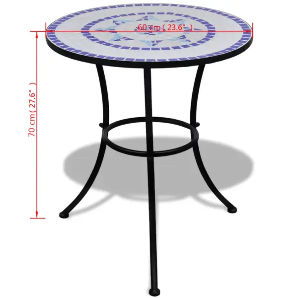 3-osaline bistrookomplekt, sinine-valge, keraamiliste plaatidega laud 60 x 70 cm – 11