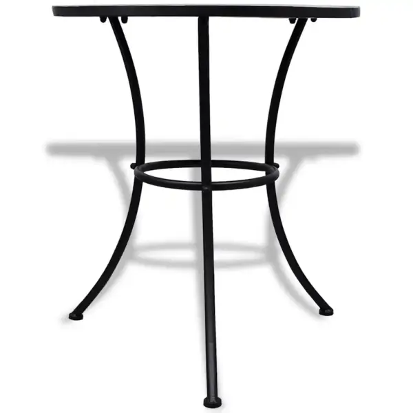 3-osaline bistrookomplekt, sinine-valge, keraamiliste plaatidega laud 60 x 70 cm – 3