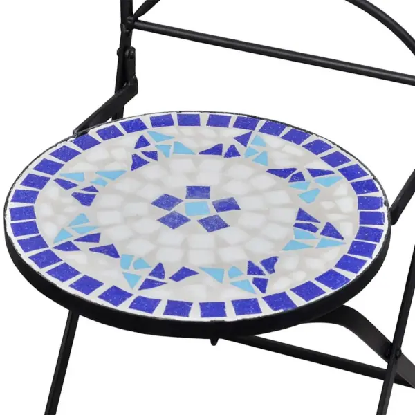 3-osaline bistrookomplekt, sinine-valge, keraamiliste plaatidega laud 60 x 70 cm – 9
