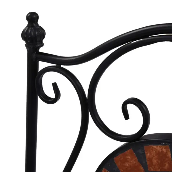 3-osaline bistroo aiamööbli komplekt keraamiliste plaatidega, terrakota, laud 60 x 72 cm – 12