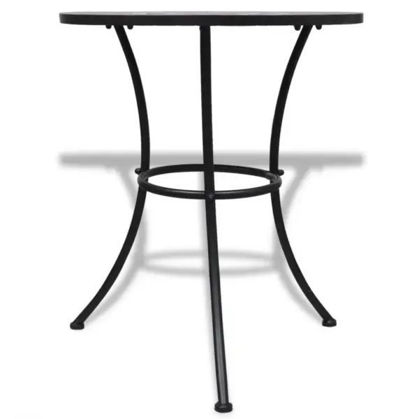 3-osaline keraamiline bistrookomplekt, terrakota/valge, laud 60 x 70 cm – 3