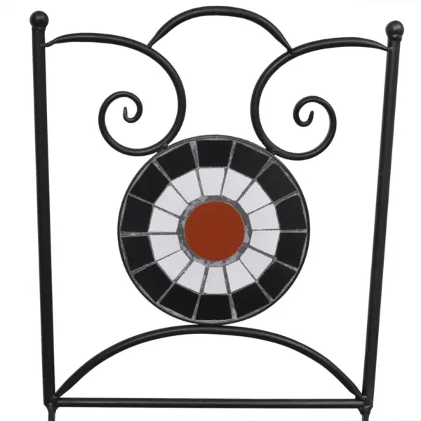 3-osaline keraamiline bistrookomplekt, terrakota/valge, laud 60 x 70 cm – 8