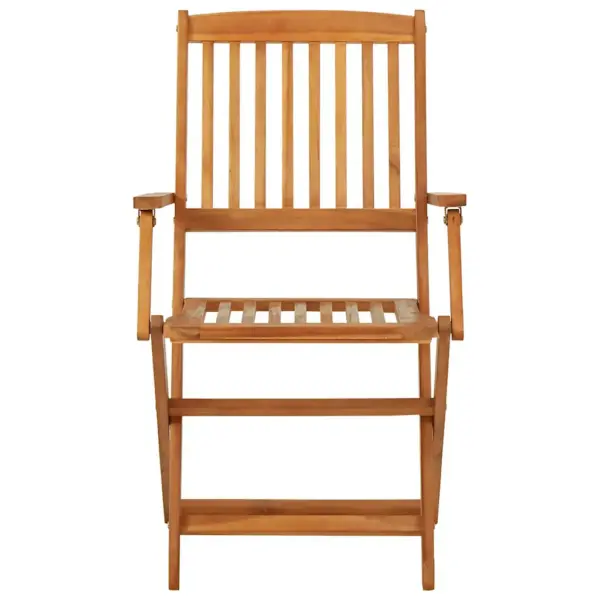 3-osaline kokkupandav aiamööbli komplekt akaatsiapuidust, pruun, laud 120 x 70 cm – 10