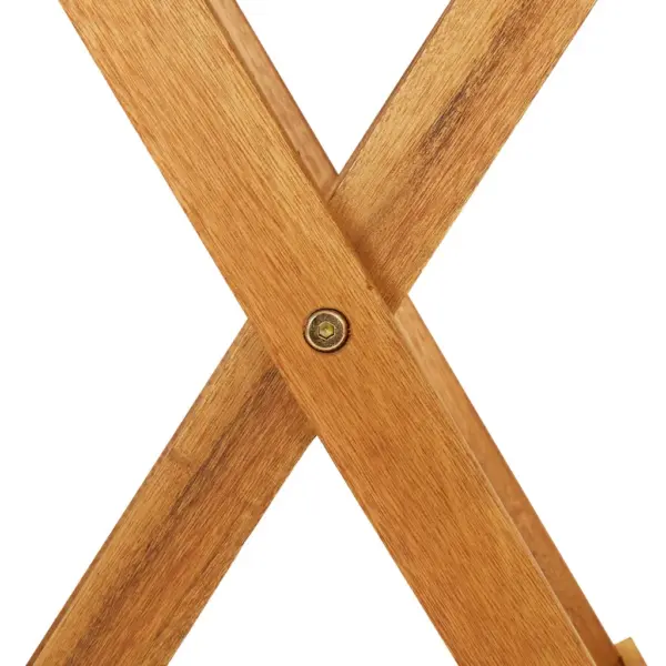 3-osaline kokkupandav akaatsiapuidust aiamööbli komplekt, pruun, laud 60 x 75 cm – 7
