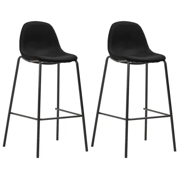 3-osaline must baarikomplekt MDF-baarilaua ja kangast baaritoolidega – 5