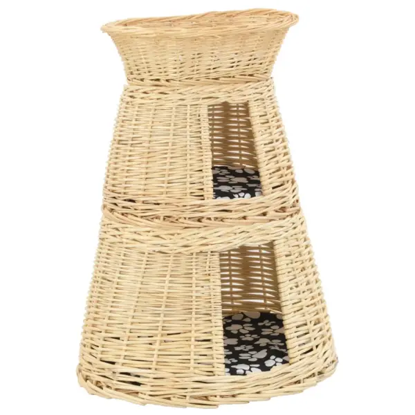3-osaline pajust kassimaja patjadega, 47 x 34 x 60 cm - 2