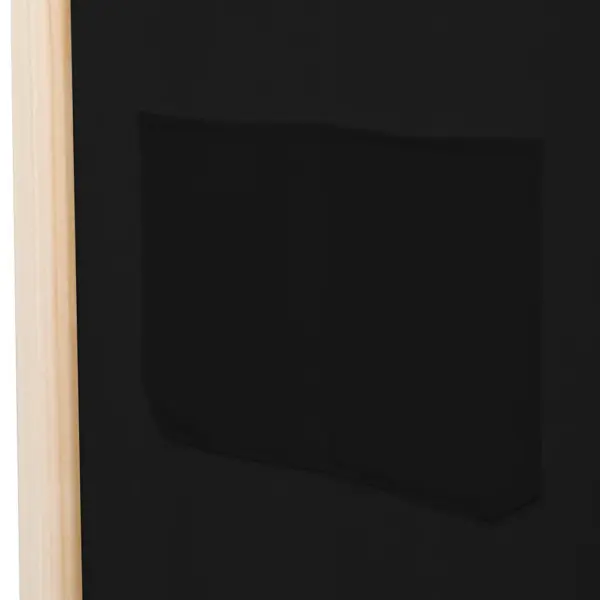 3-paneeliline toasirm taskutega, must kangas, kuusepuidust raam, 120 x 170 x 4 cm – 7