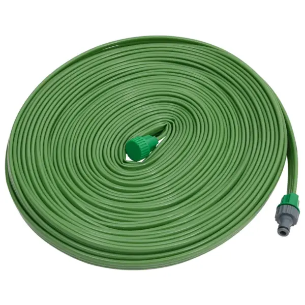 3 toruga vihmuti voolik peenarde kastmiseks, roheline PVC, 22,5 m – 2