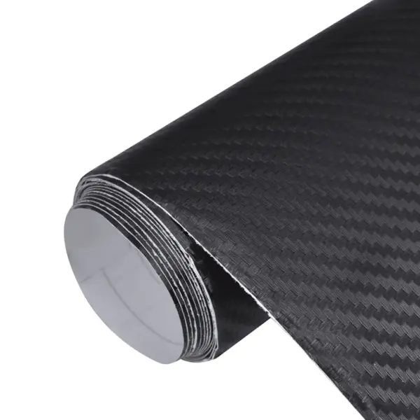 Iseliimuv 3D süsinikkiu välimusega autokile, 2 tk, must, 100 x 150 cm – 2