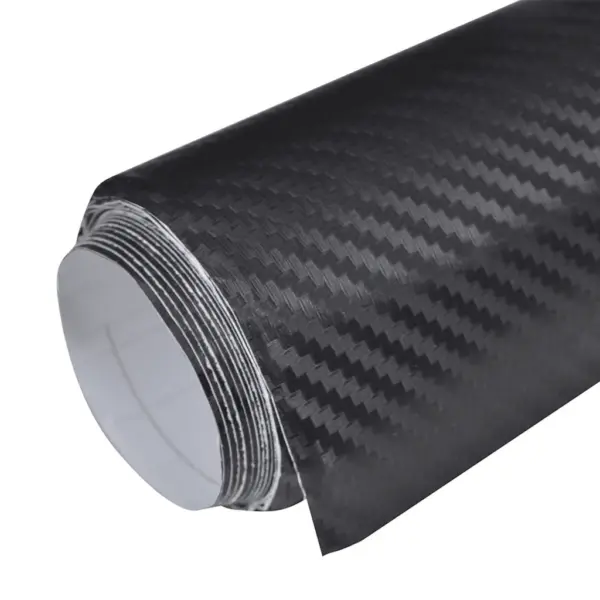 Iseliimuv 3D süsinikkiu välimusega autokile, 2 tk, must, 100 x 150 cm – 5