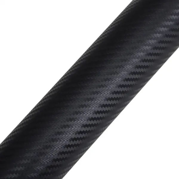 3D süsinikkiu välimusega iseliimuv autokile, must PVC, 100 x 150 cm – 6