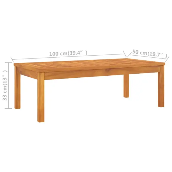 4-osaline akaatsiapuidust aiadiivanikomplekt patjadega, tumehall, laud 100 x 50 cm – 12