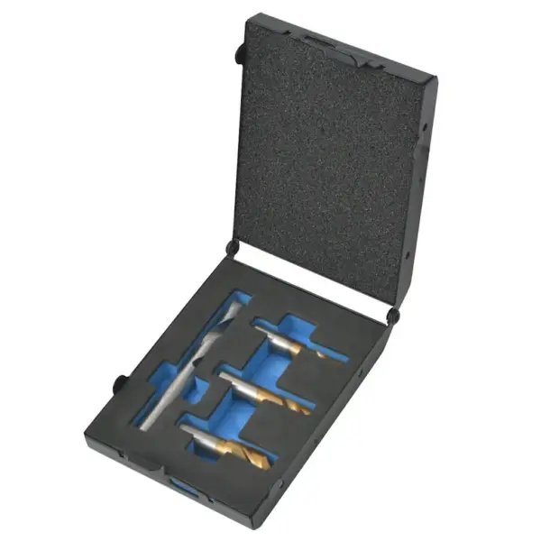 4-osaline HSS punktkeevituse puuriotsakute komplekt, 6,5–10 mm, kohvriga - 2