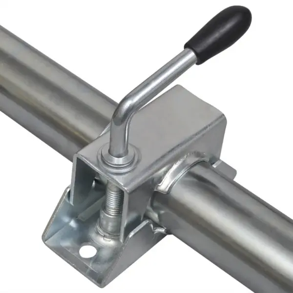 Reguleeritav 48 mm tugiratas järelkärule klambriga, tsingitud teras, 150 kg – 5