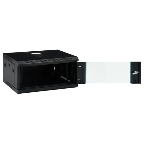 4U seinale paigaldatav 19-tolline võrgukapp IP20, must, 600 x 450 x 285 mm – 2