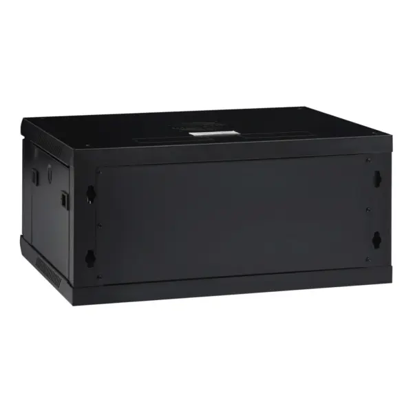 4U seinale paigaldatav 19-tolline võrgukapp IP20, must, 600 x 450 x 285 mm – 4
